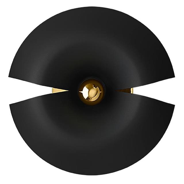 Sort Aytm Cycnus Væglampe Lille Guld - Aytm Væglampe  - 5704444081643