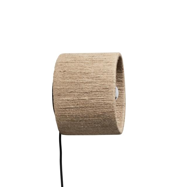 Jute Garn Made Hand Straight Væglampe Ø23 - Made By Hand Væglampe  - 5710780800107