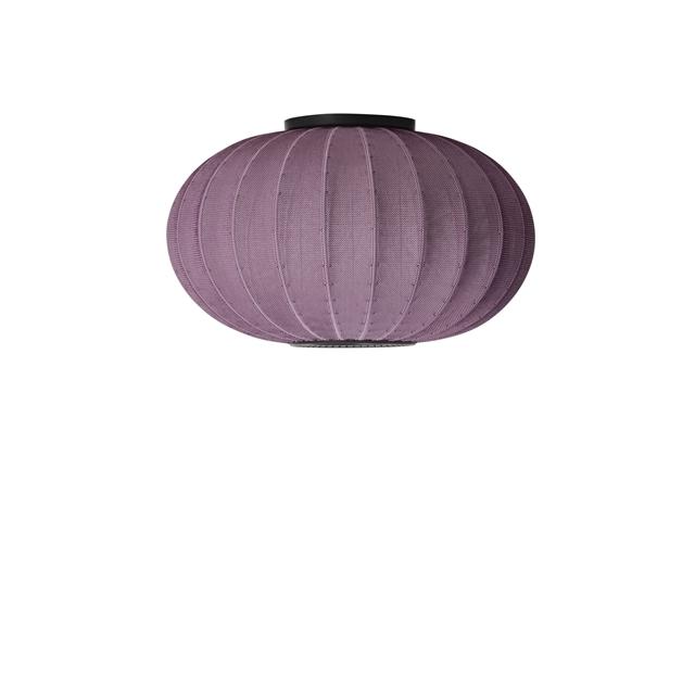 Bordeaux Håndstrikket Oval Loft Væglampe Ø57 - KNIT-WIT Serien