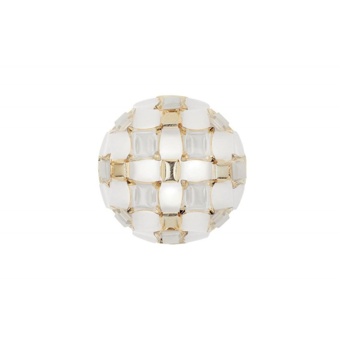Hvid Mida Loft Væglampe Guld Ø50 Slamp - Slamp Væglampe  - 8024727079615