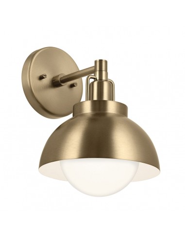 Hvid Niva Loft Væglampe Stål Opalglas Ø20 E27 Champagne Bronze Opal - Kichler Væglampe