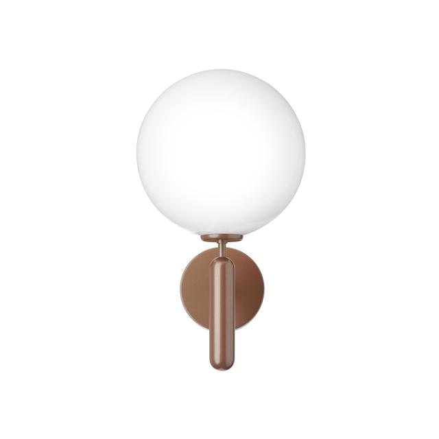 Mørk Bronze &am Nuura Miira Udendørs Væglampe Mørk Bronze & Opal - Nuura Væglampe  - 5713839005836