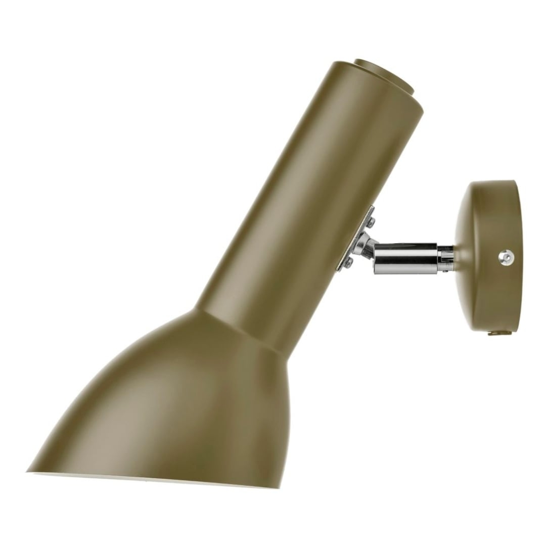 Grøn Oblique Væglampe Hardwired Krom Oliven Cph Lighting - Cph Lighting Væglampe  - 5708432531066