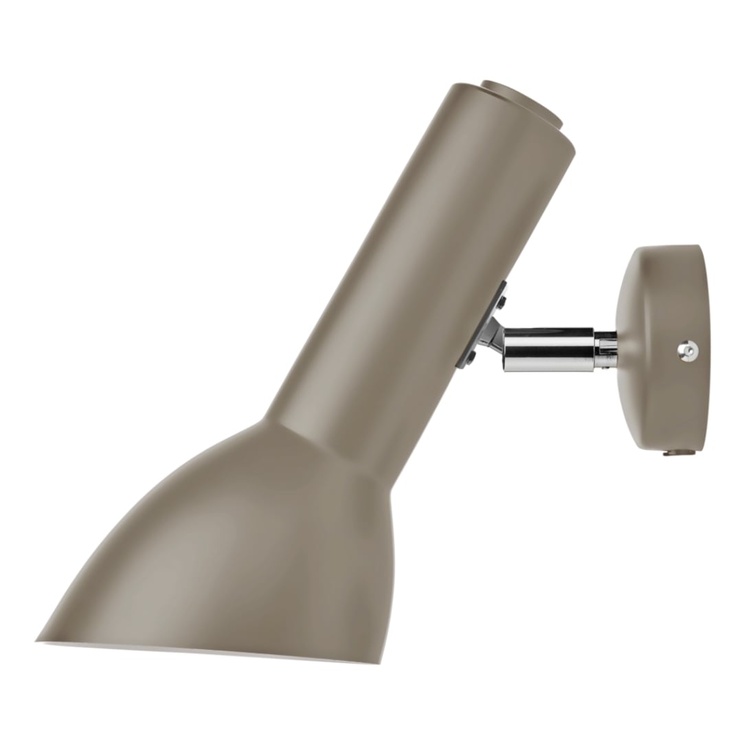 Beige Oblique Væglampe Hardwired Krom - Designet af Tom Stepp