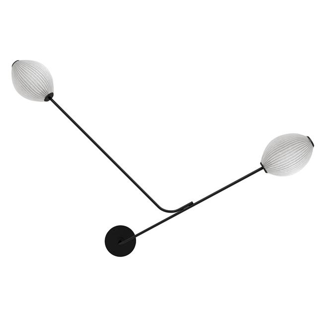 Hvid Gubi Satellite Væglampe Hardwired Creme Semi Mat - Gubi Væglampe  - 5715010556205