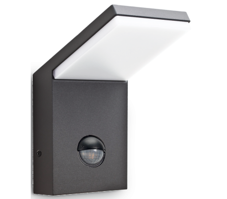 Moderne Væglampe med Sensor i Antracit Aluminium