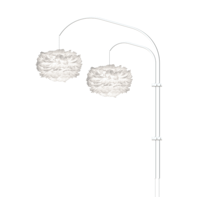 Hvid Umage Eos Willow Mini Væglampe med Ophæng